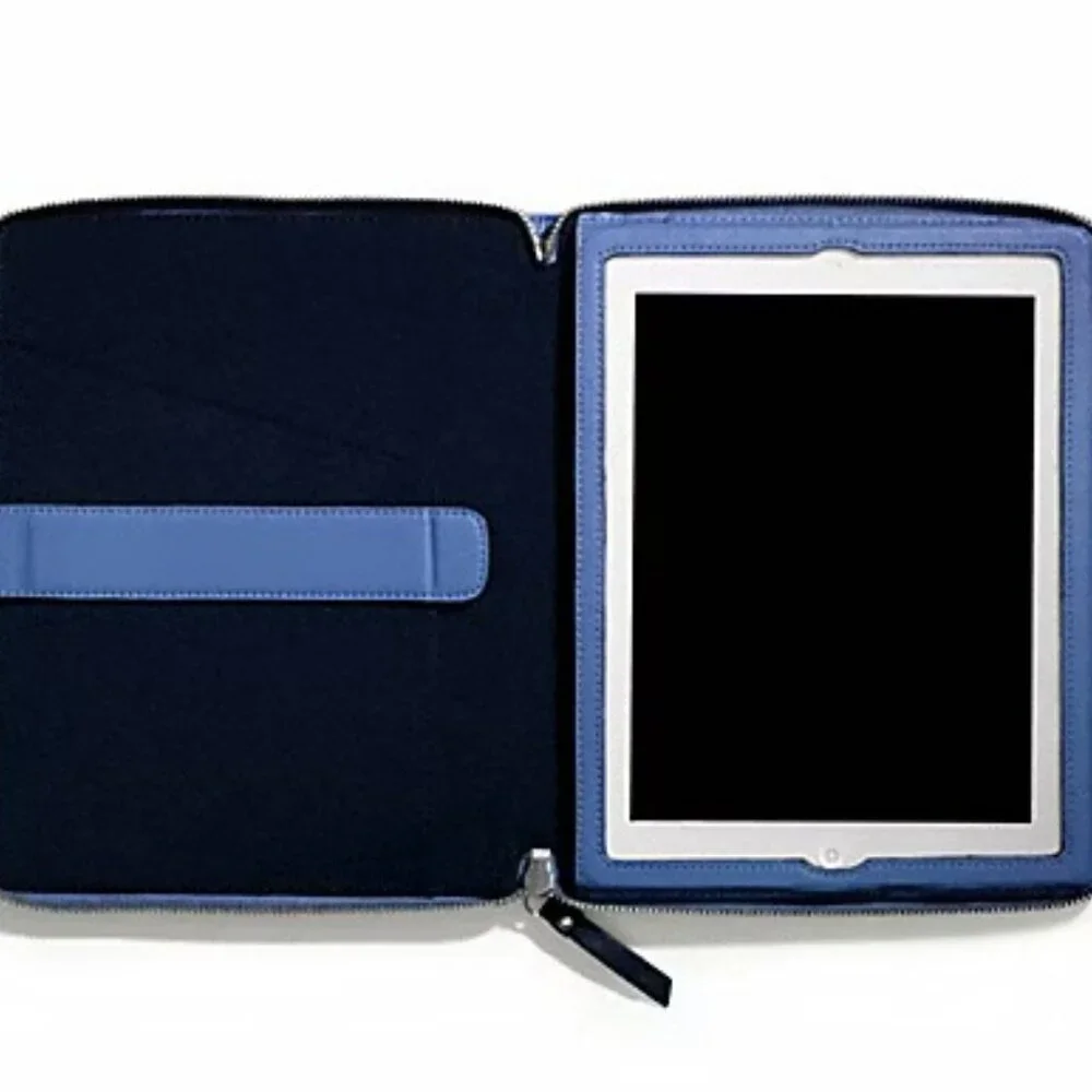 Coach Daisy Spectator Zip IPAD Case Tri-Color Leather in Parchment Multi, NWT